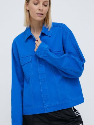 Geacă de blugi oversize oversize Adidas Originals albastru