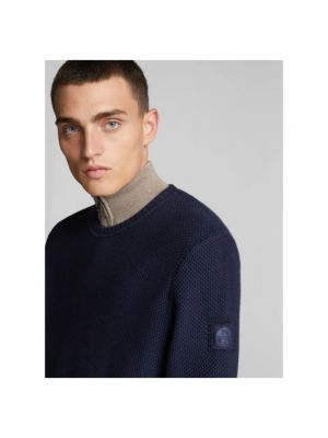 Jersey de lana de algodón de tela jersey North Sails azul