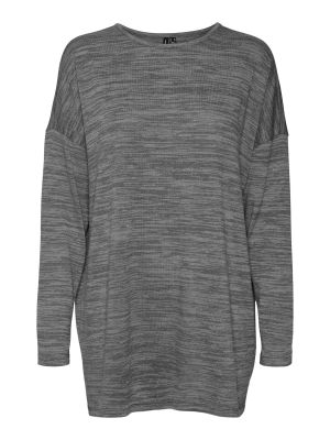 Tričko s dlhými rukávmi Vero Moda sivá