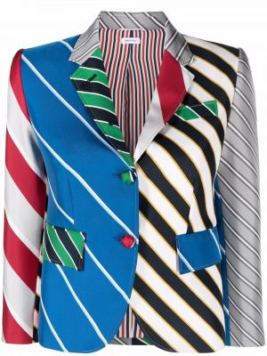 Gestreifter blazer mit print Thom Browne