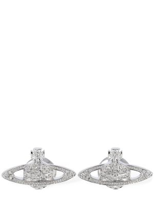 Manšetni gumbi s kristali Vivienne Westwood srebrna