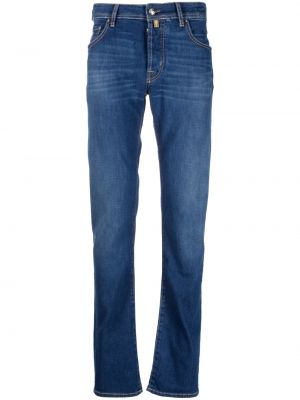 Slim fit skinny fit-jeans Jacob Cohën blå