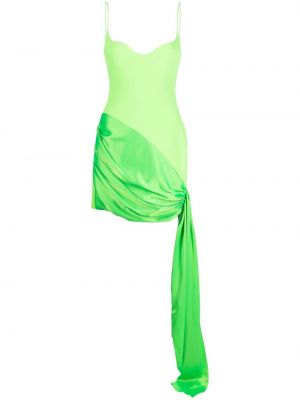 Sukienka koktajlowa drapowana David Koma zielona