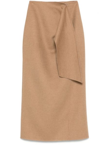 Slids nederdel Max Mara brun