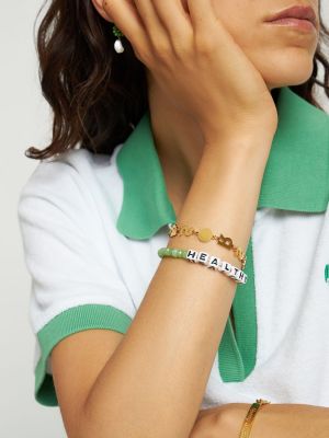 Bracelet avec perles Sporty & Rich vert