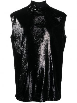 Camicia con paillettes Dolce & Gabbana nero