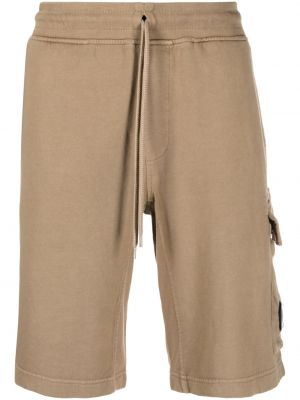 Shorts en coton C.p. Company marron