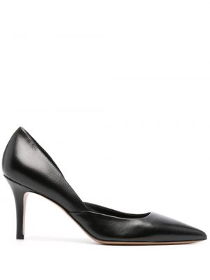 Кожени полуотворени обувки Isabel Marant черно