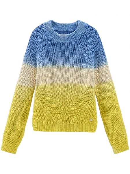 Пуловер с градиентным принтом с кръгло деколте Woolrich