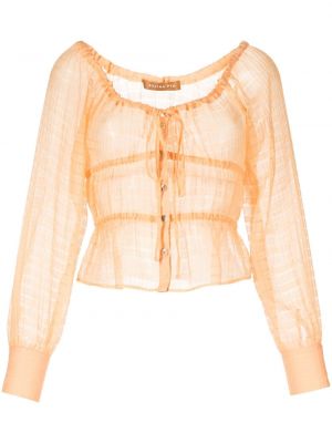 Прозрачна блуза Rejina Pyo оранжево