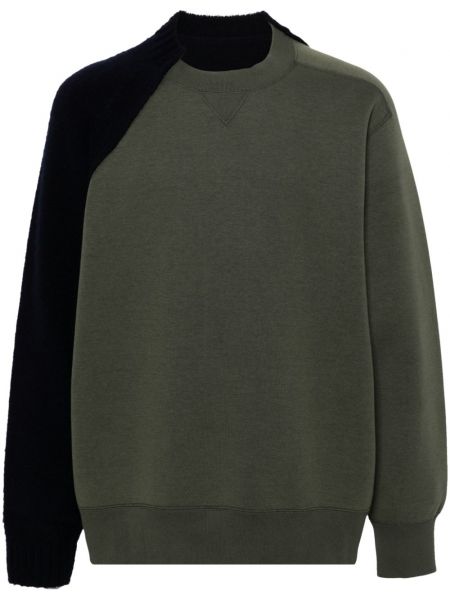 Strikket sweatshirt Sacai grøn