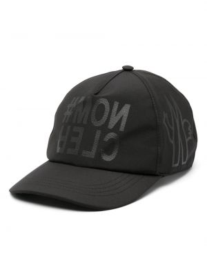 Raštuotas kepurė su snapeliu Moncler Grenoble juoda