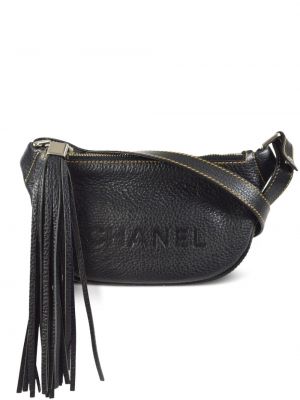 Δερμάτινη τσάντα ώμου με κρόσσια Chanel Pre-owned