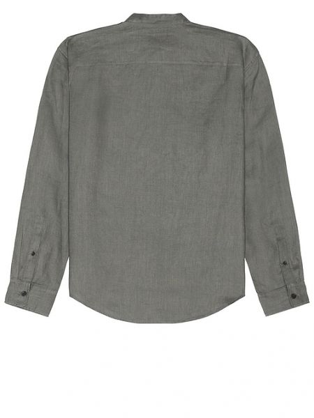 Camicia di lino Club Monaco grigio