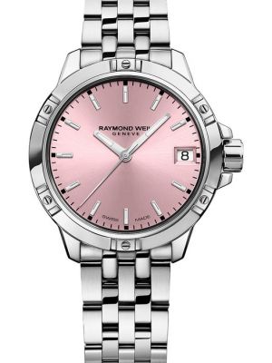 Розовые часы Raymond Weil