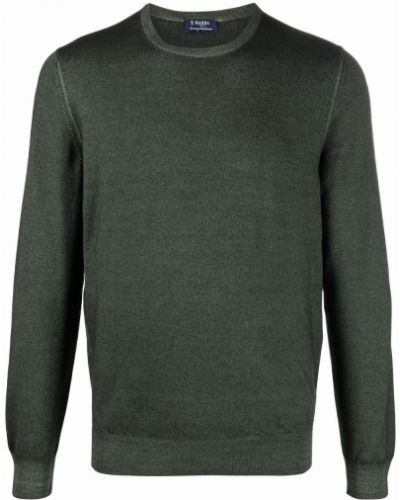 Džemper s okruglim izrezom Barba zelena
