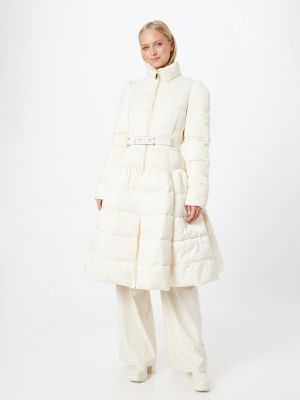 Памучно палто Elisabetta Franchi бяло