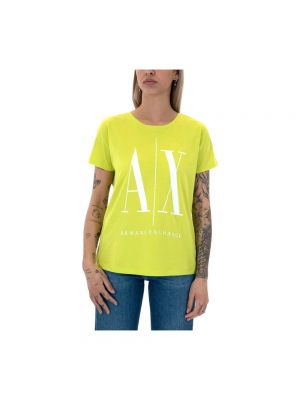 Koszulka Armani żółta