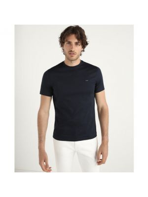Camiseta de algodón de cuello redondo Michael Kors azul