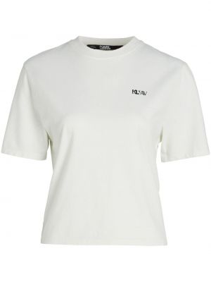 Μπλούζα με κεχριμπάρι Karl Lagerfeld λευκό