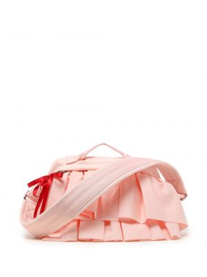 Чанта през рамо с панделка с волани Simone Rocha розово