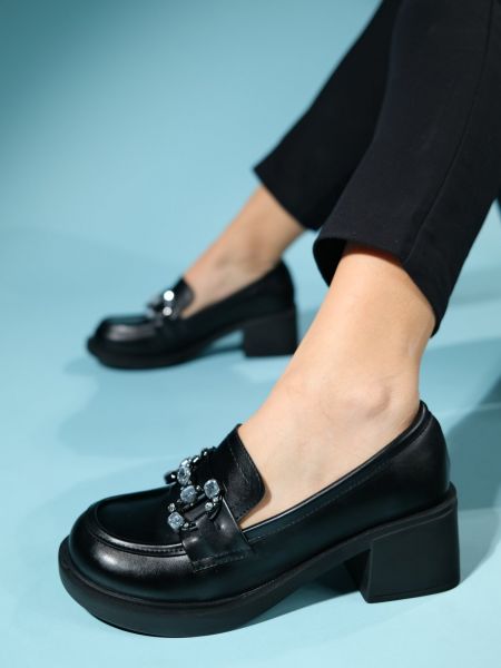 Pantofi cu cataramă Luvishoes negru