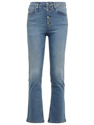 Jeansy skinny z wysoką talią slim fit 3x1 N.y.c. niebieskie