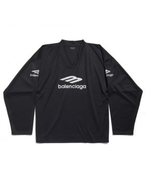Sport póló Balenciaga fekete