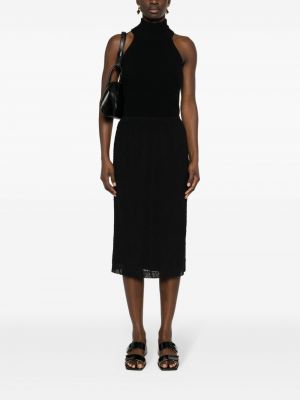 Krajkové midi sukně Fabiana Filippi černé