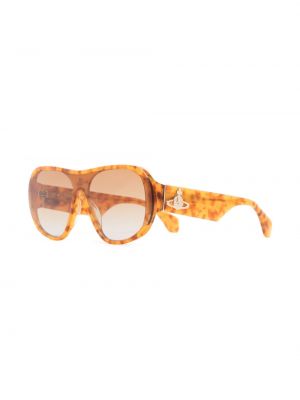Okulary przeciwsłoneczne oversize Vivienne Westwood brązowe