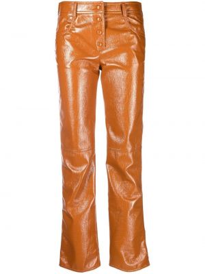 Rovné kalhoty Msgm oranžové