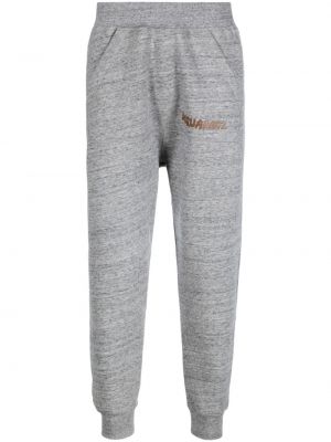 Pantaloni con stampa Dsquared2 grigio