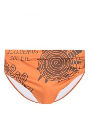 Slips à imprimé Jacquemus orange