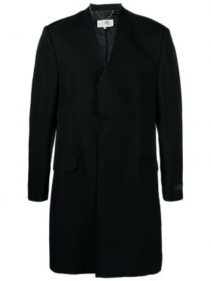 Gyapjú kabát Mm6 Maison Margiela fekete