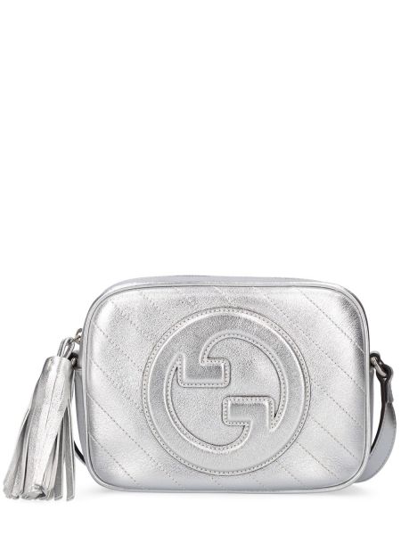 Väska i läder Gucci silver