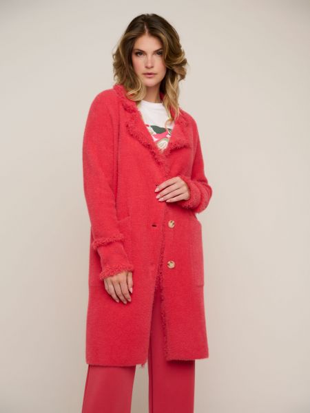 Manteau en tricot Rino & Pelle rouge