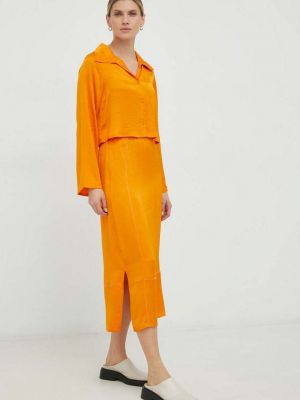 Midi suknja American Vintage narančasta