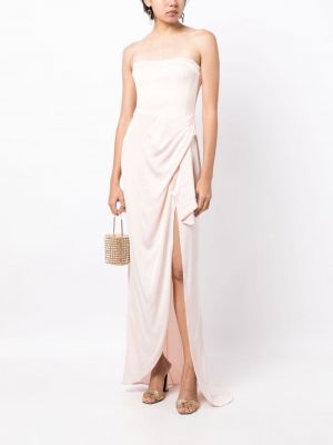 Asymetrické večerní šaty Manning Cartell růžové