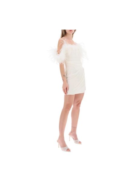Sukienka mini w piórka Giuseppe Di Morabito biała