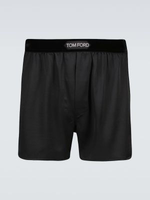 Pantalon culotte en soie Tom Ford noir