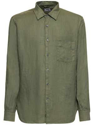 Camisa de lino Aspesi verde