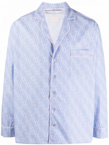 Camisa Georges Wendell azul