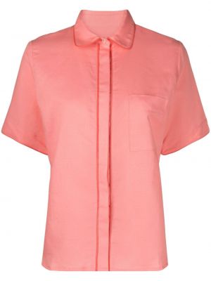 Lněná košile La Seine & Moi růžová