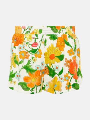Pantalones cortos con estampado Stella Mccartney naranja
