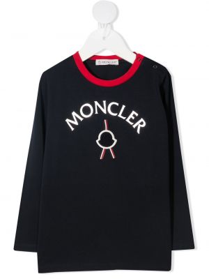 Trykt t-skjorte for jenter Moncler Enfant blå