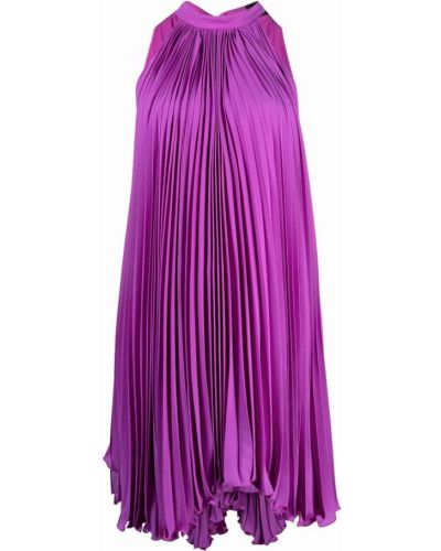 Vestido de cóctel plisado Styland violeta