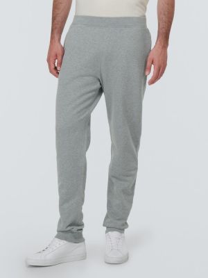 Pantaloni tuta di cotone Sunspel grigio