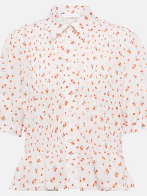 Bluza s cvetličnim vzorcem See By Chloe bela