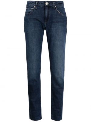 Skinny džíny s nízkým pasem Rag & Bone modré