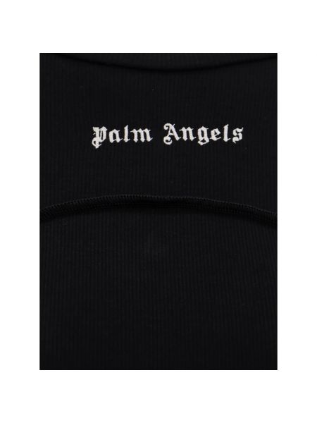 Mini vestido con estampado Palm Angels negro